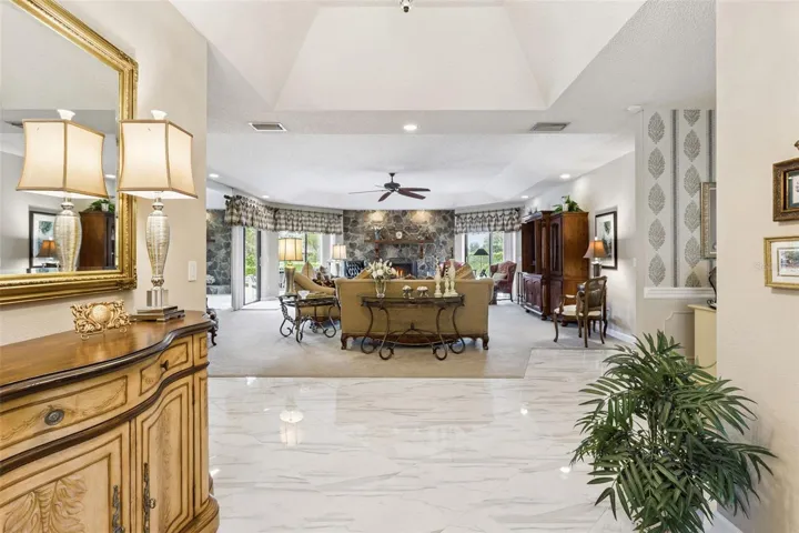 Inviting foyer, creates an elegant first impression