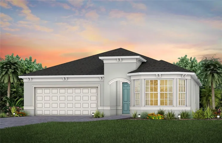 Exterior Design. Artistic rendering for this new construction home. Pictures are for illustrative purposes only. Elevations, colors and options may vary.