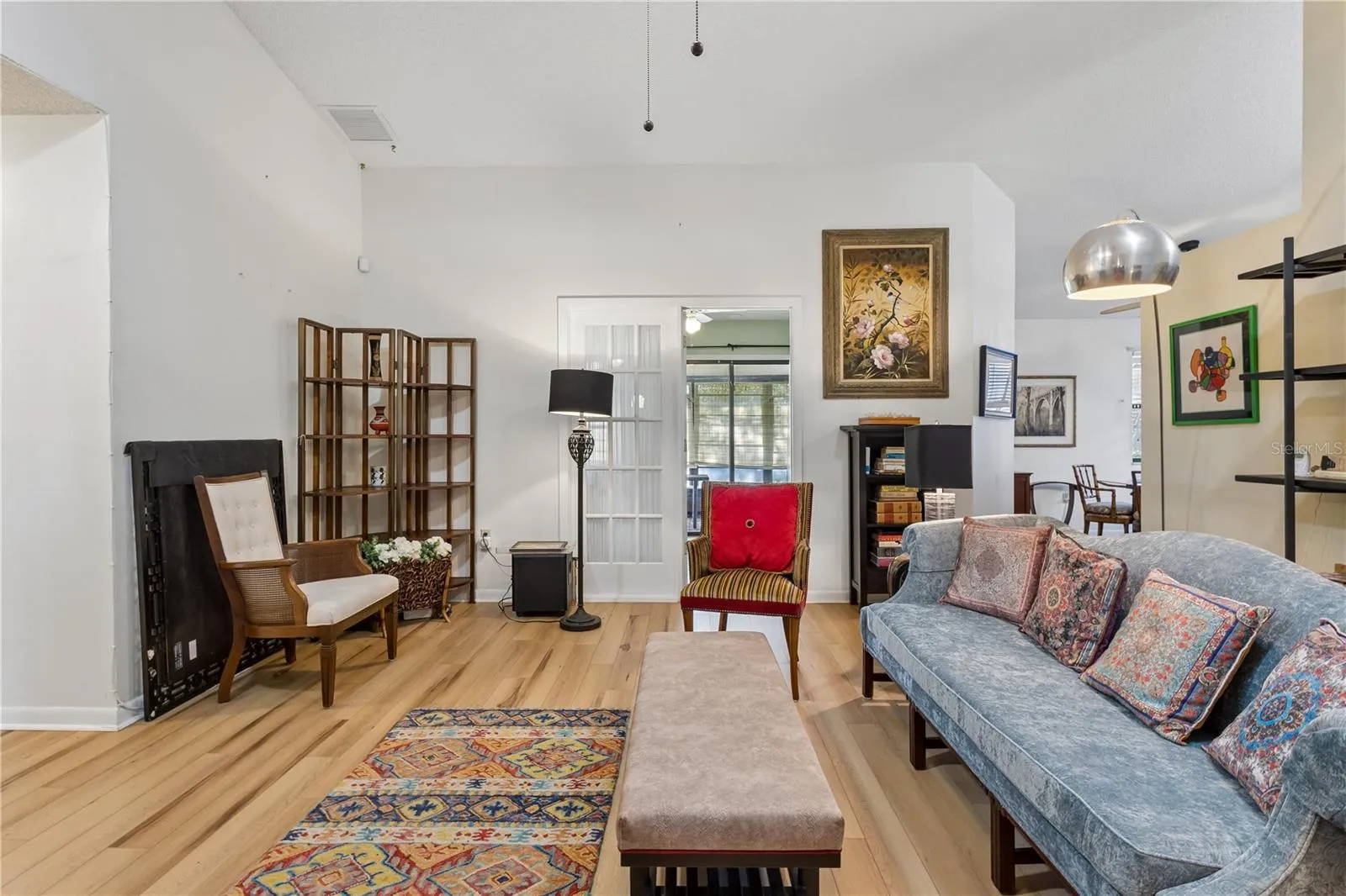 Office is located through the French Doors, just off the living room