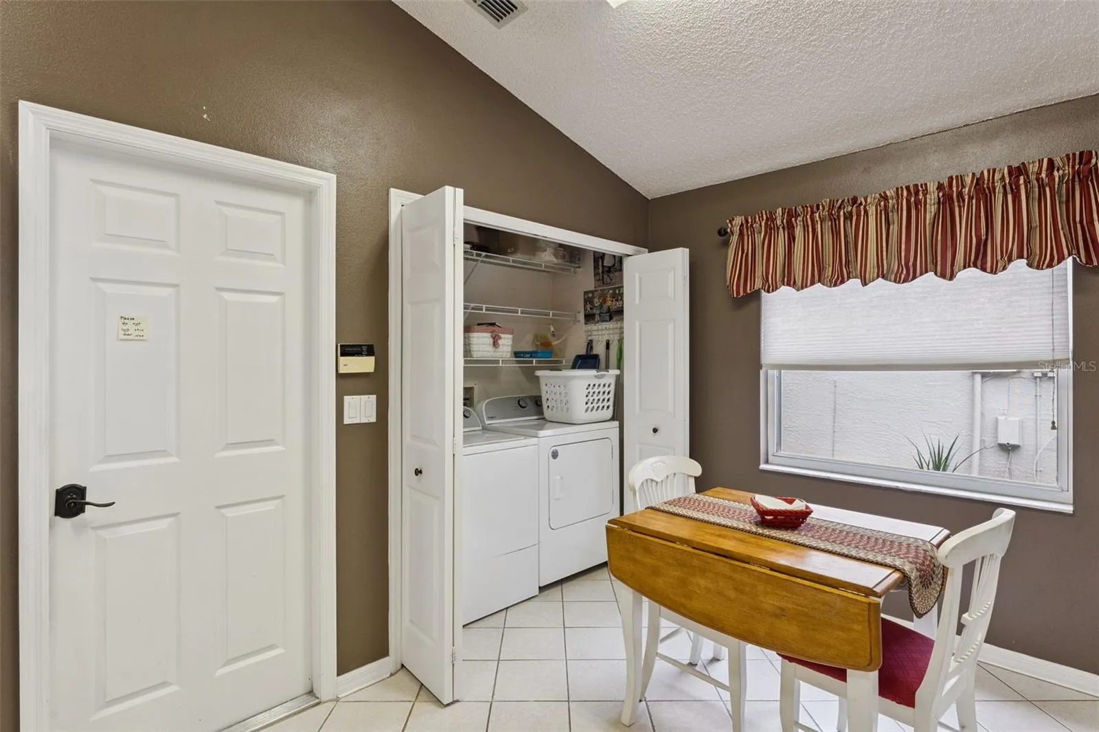 Laundry Closet in Kitchen