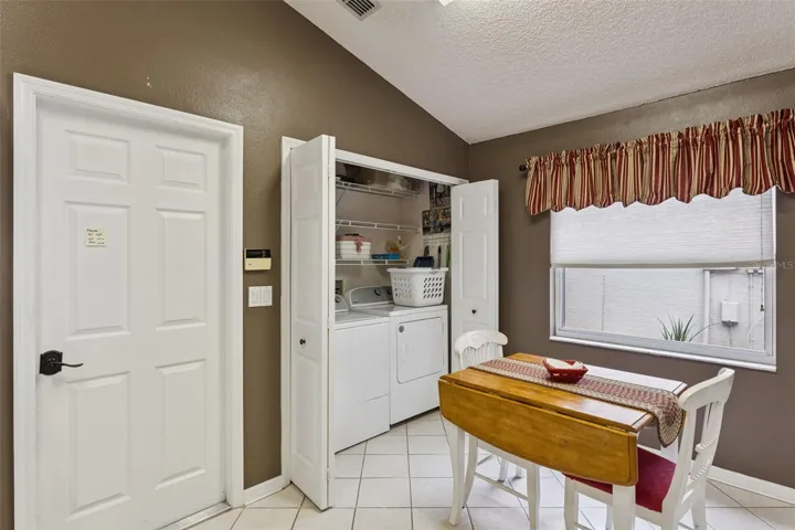 Laundry Closet in Kitchen