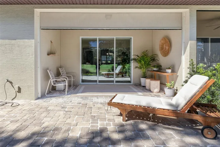 Back Patio With Pavers.