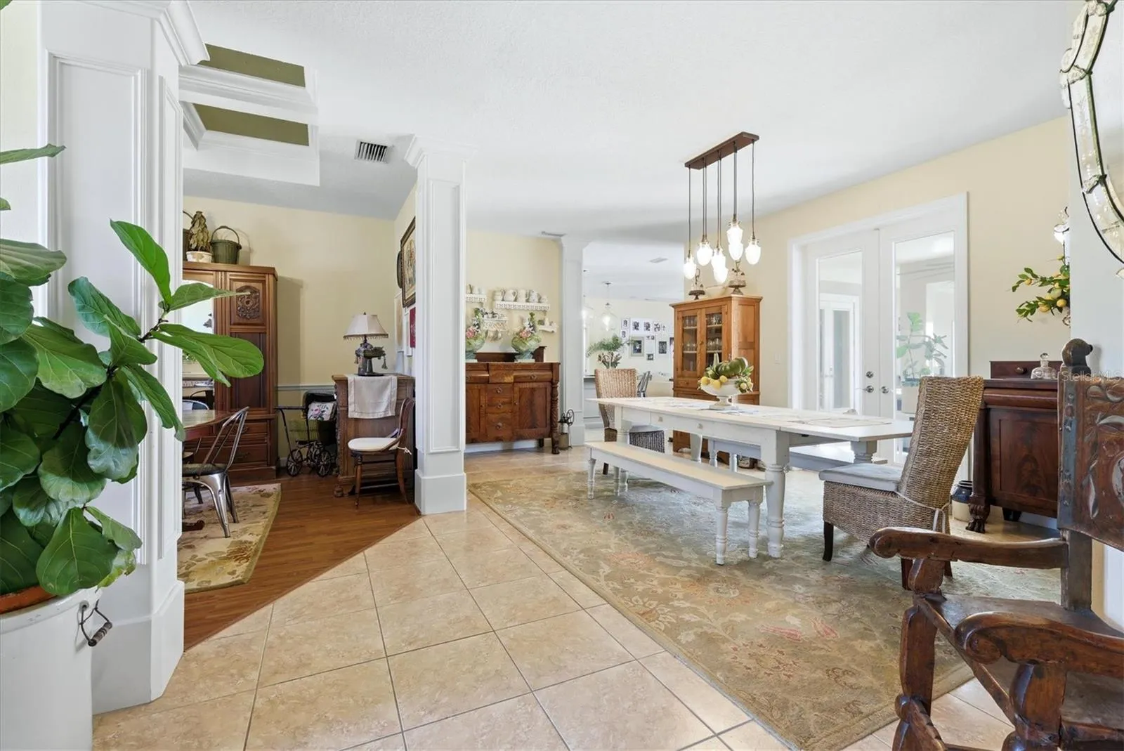 Formal Dining and Living Room (being used as additional eating area)