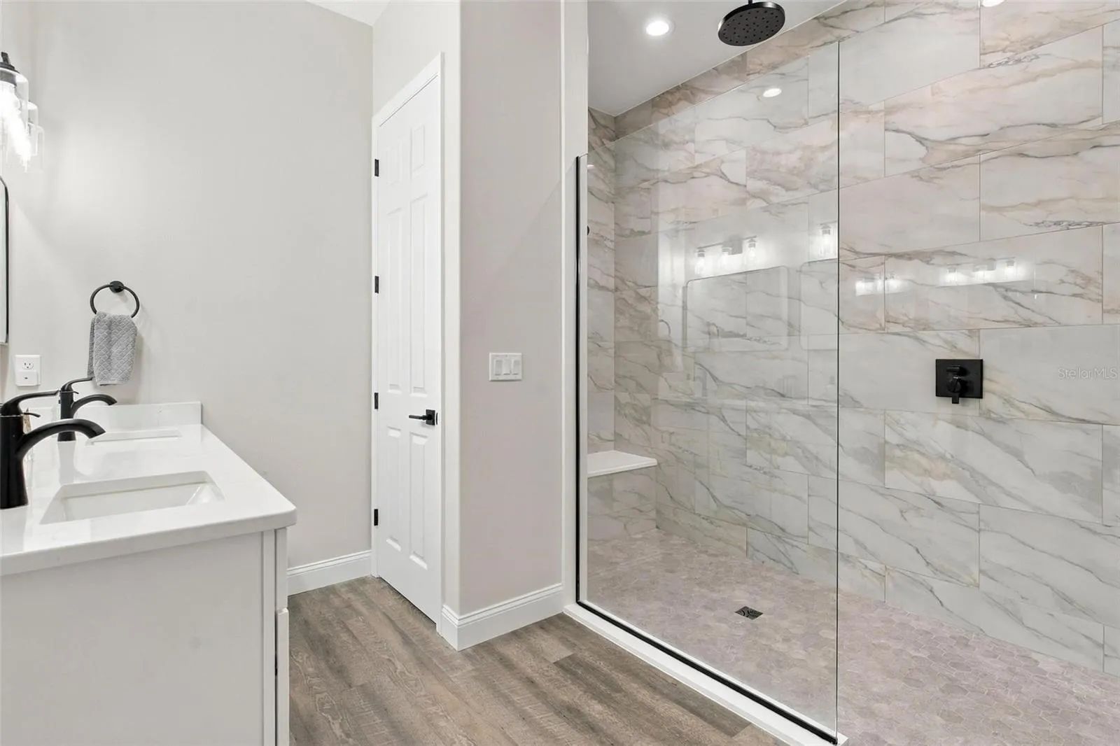 Custom walk-in shower
