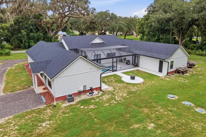 Rear of property
