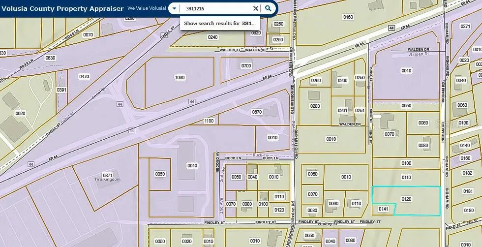Area Plat of lot location