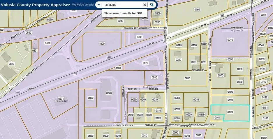 Area Plat of lot location
