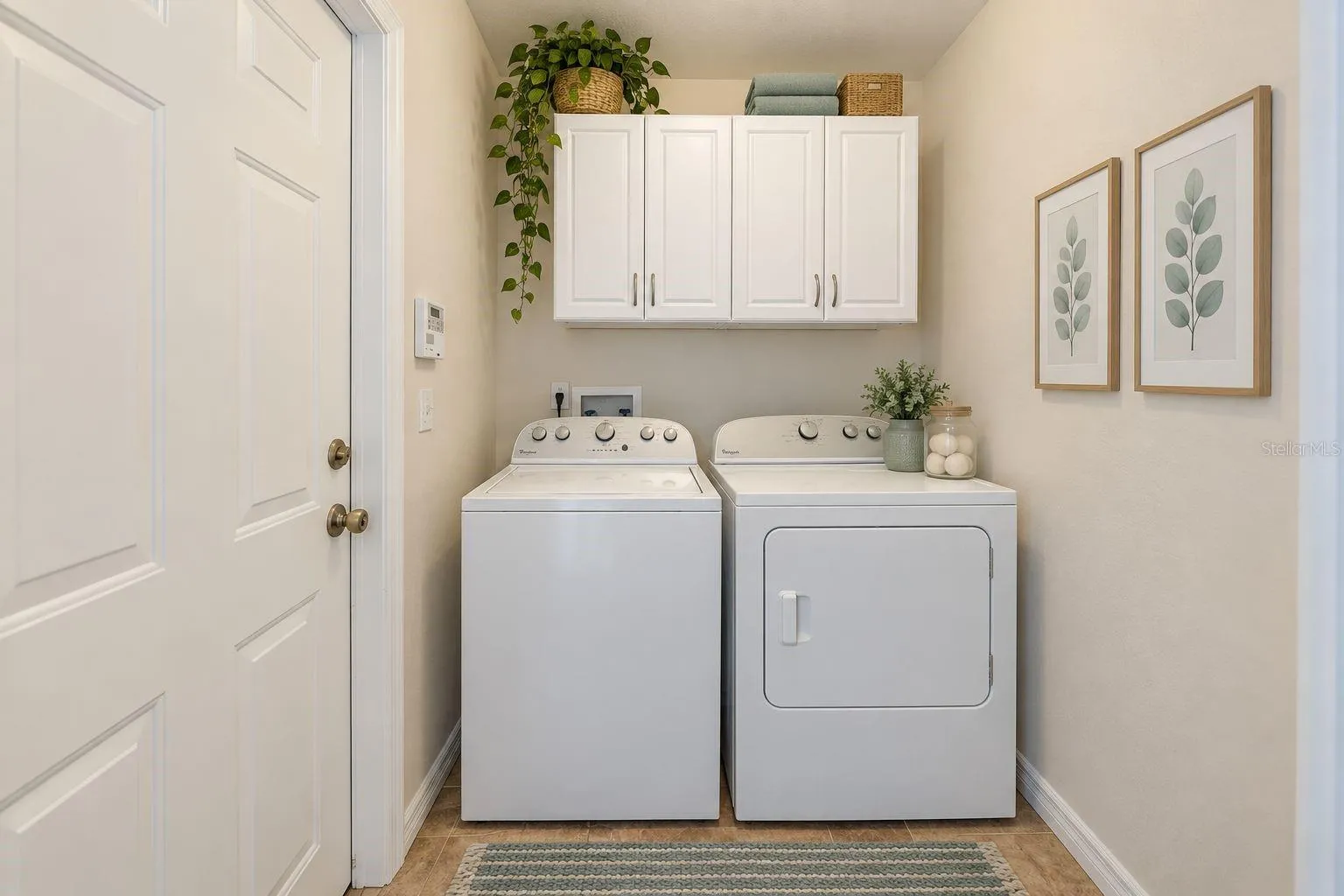 Laundry room staged
