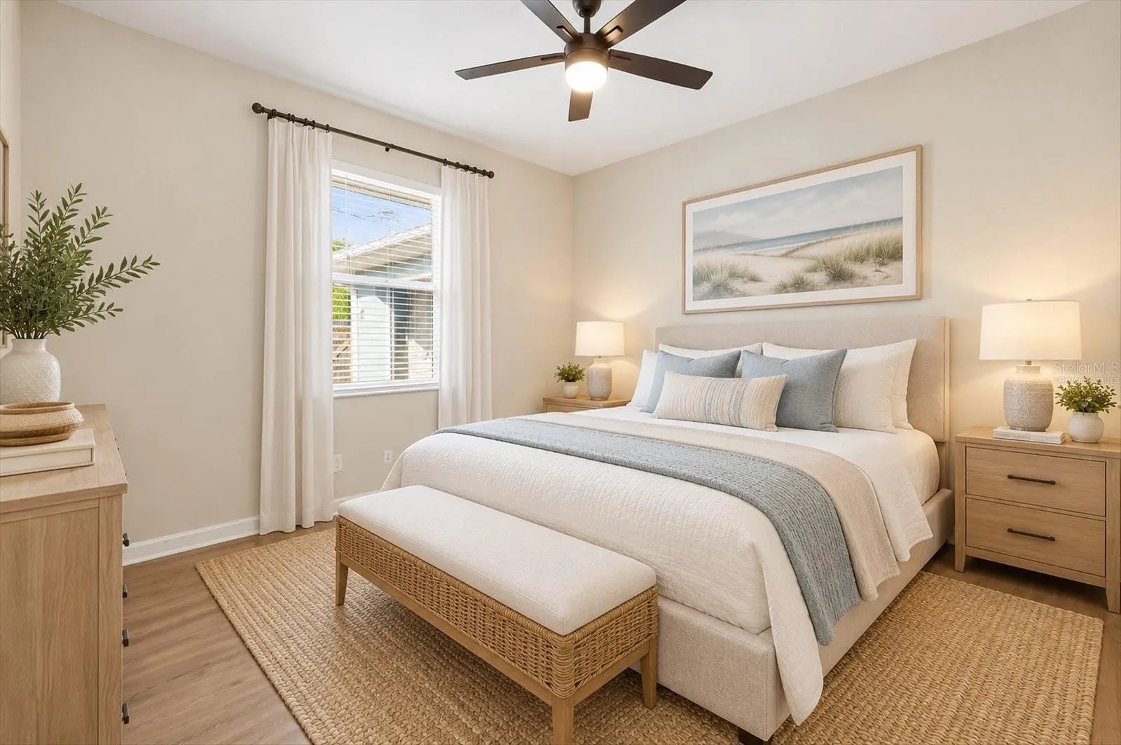 Virtually Staged Bedroom