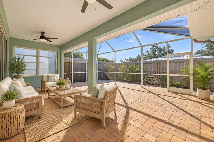 Virtually Staged Lanai