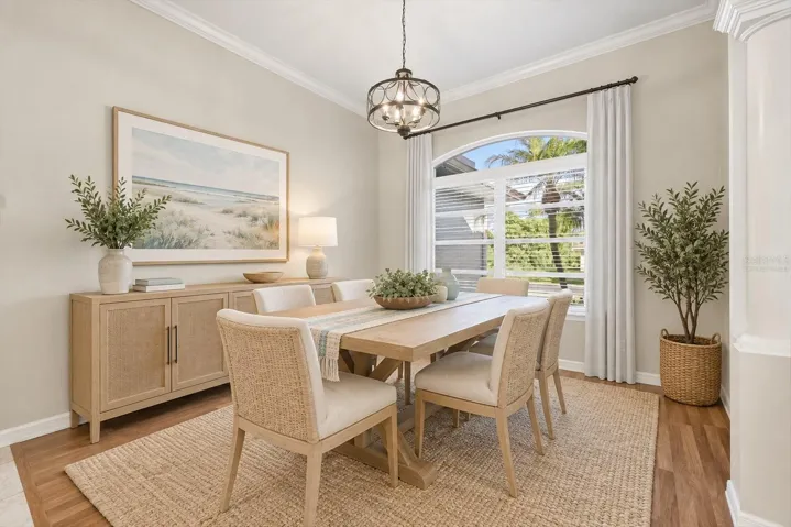 Virtually Staged Dining Room