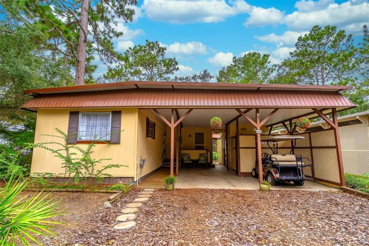 Room for golf cart parking