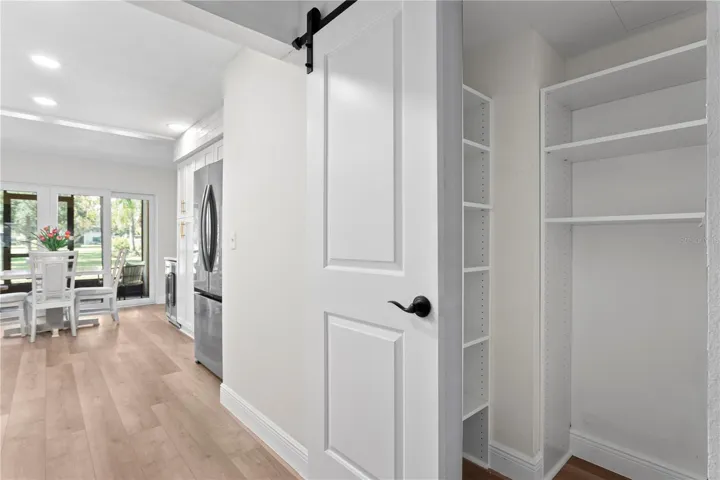 Custom Closet Pantry with Barn Door