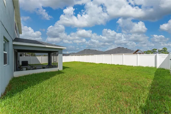 Backyard fenced