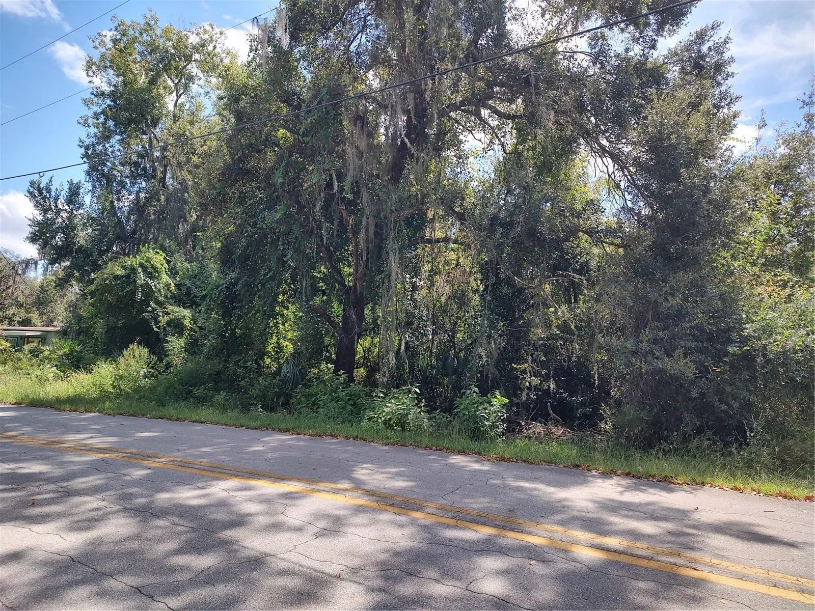 Paved road frontage