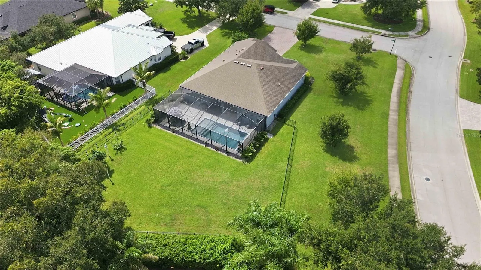 Overview of the outdoor space