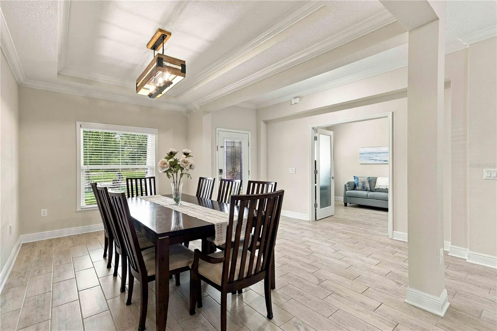 Spacious dining area