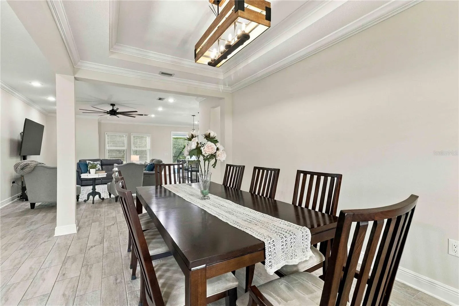 Open dining space