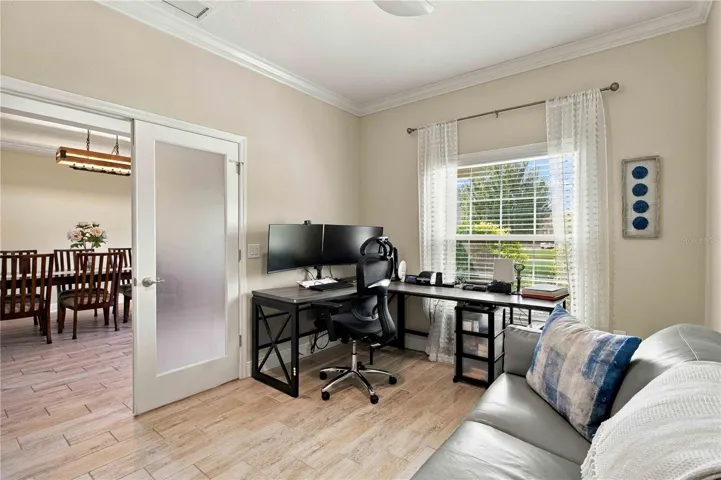 Private office with natural light