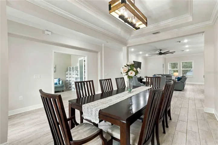 Bright and inviting dining area