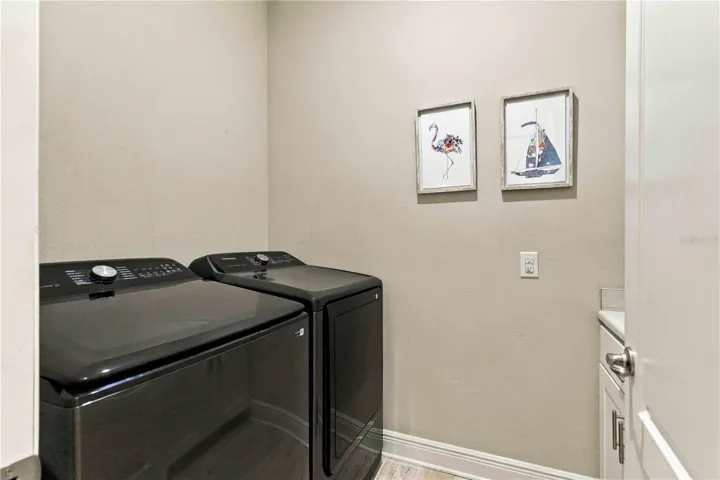 Laundry room with ample storage