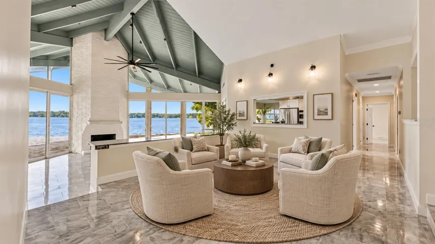 Virtually Staged - Casual Gathering Space off of Main Family Room