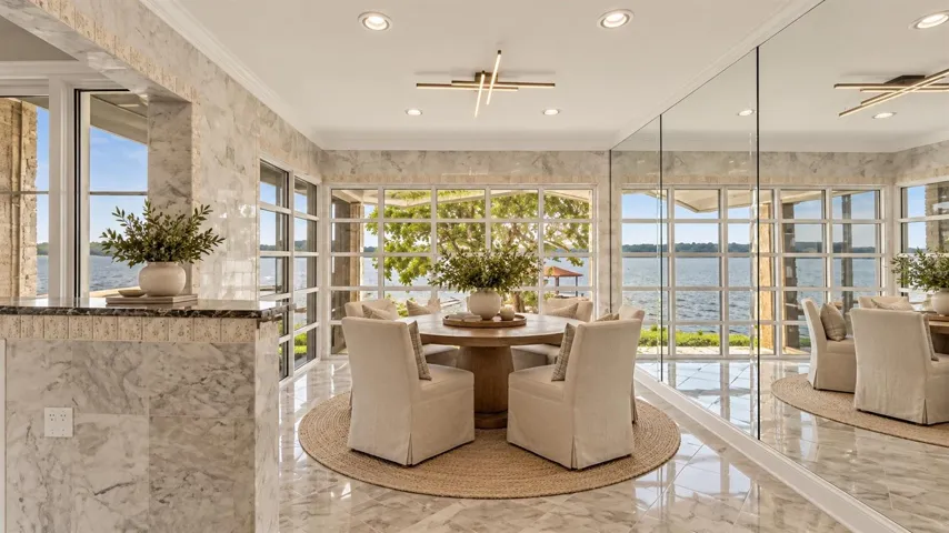 Dining space off kitchen *Virtually staged