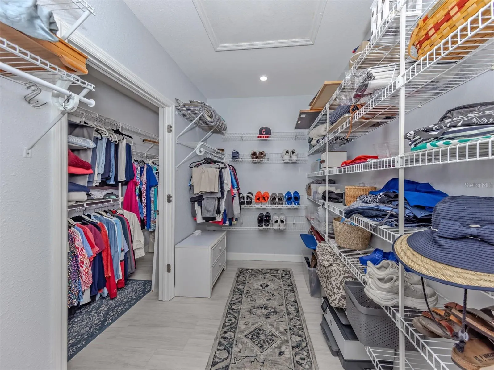 The primary closet is perfect for two or extra storage