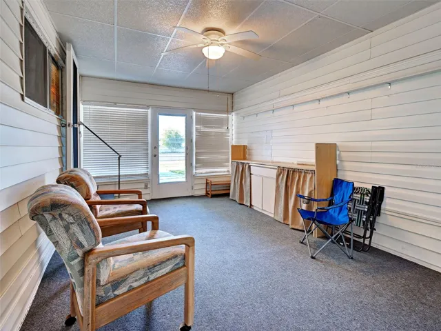 Inside front entry door (off carport)