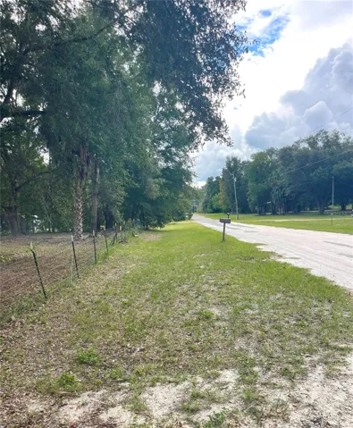 View to the east looking from driveway
