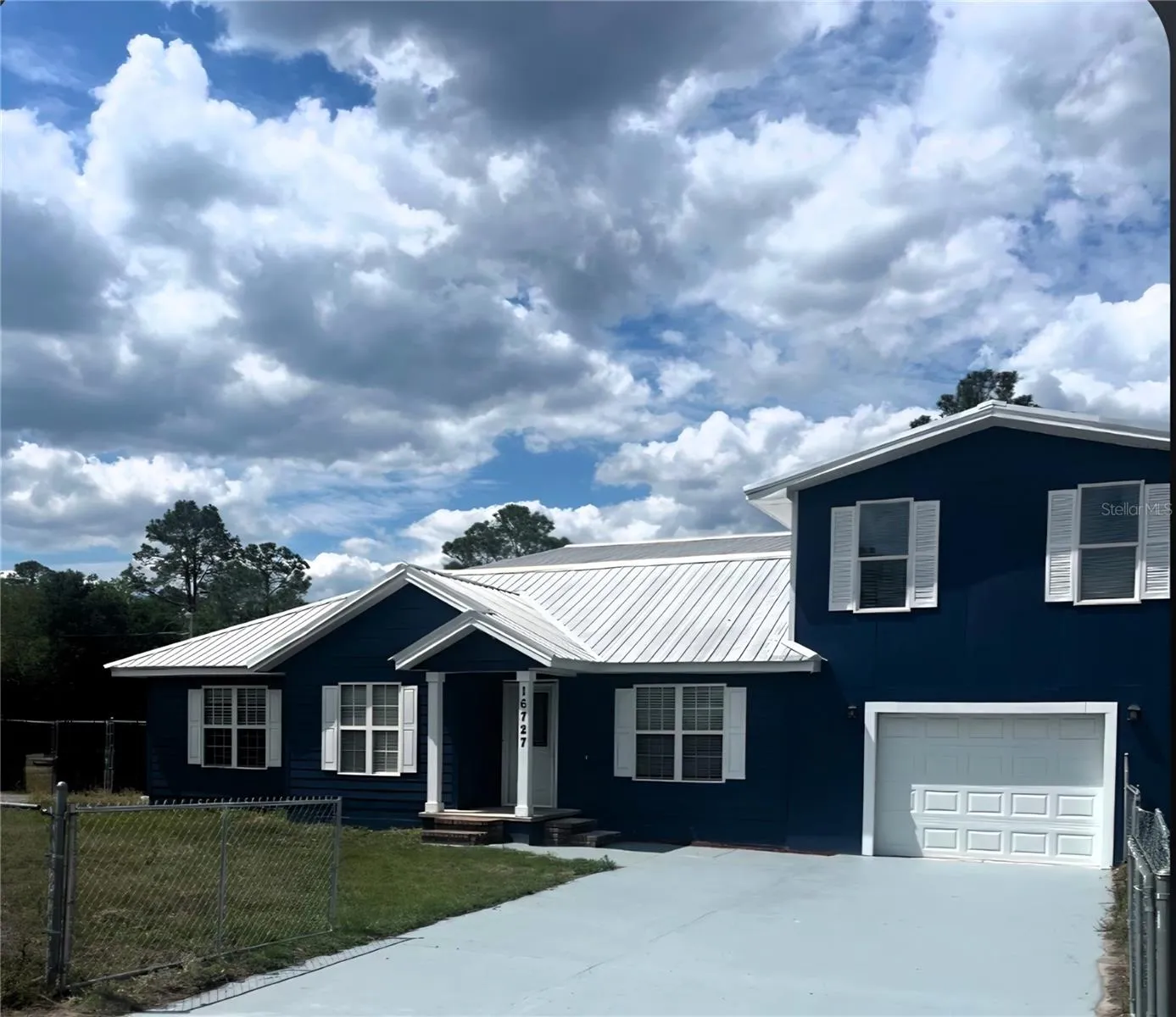 current painted driveway