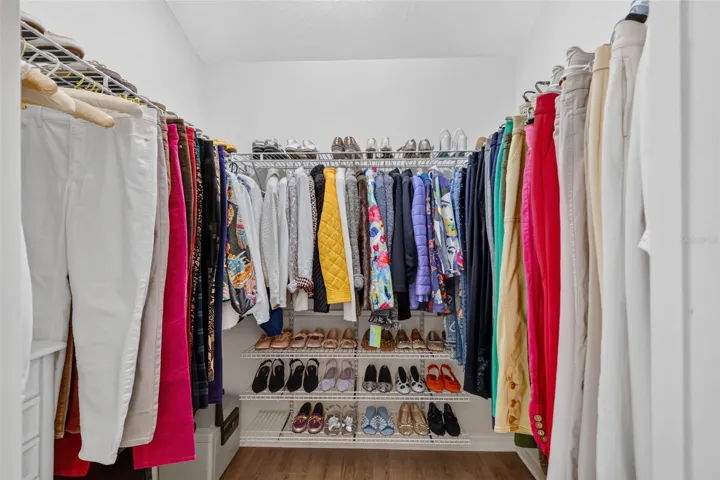 Primary His/Hers separate closets