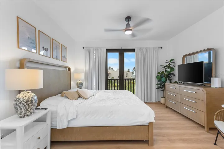 Master bedroom on the second floor
