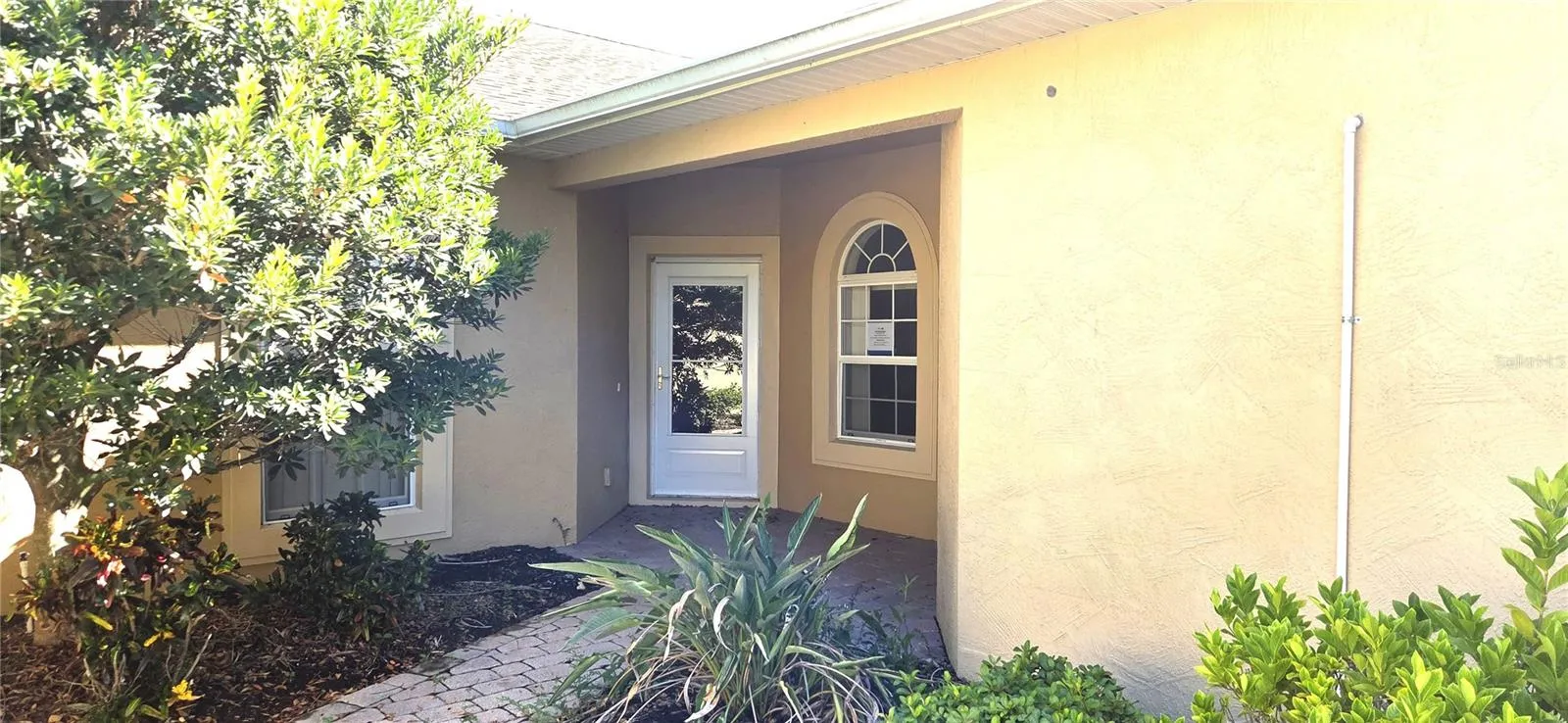 Covered Front Door Entrance