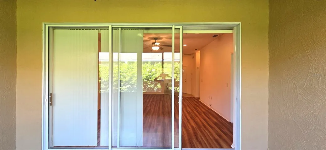 Sliding glass door between Lanai &amp; Great Room