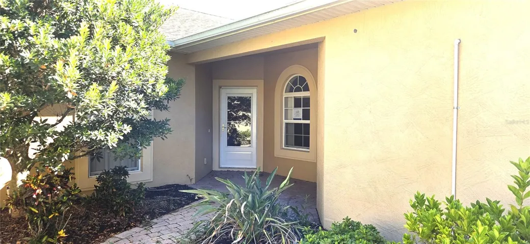 Covered Front Door Entrance