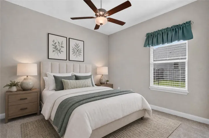 Bedroom (digitally staged)