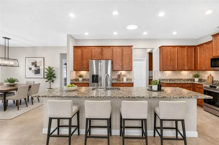 Kitchen Island (digitally staged)