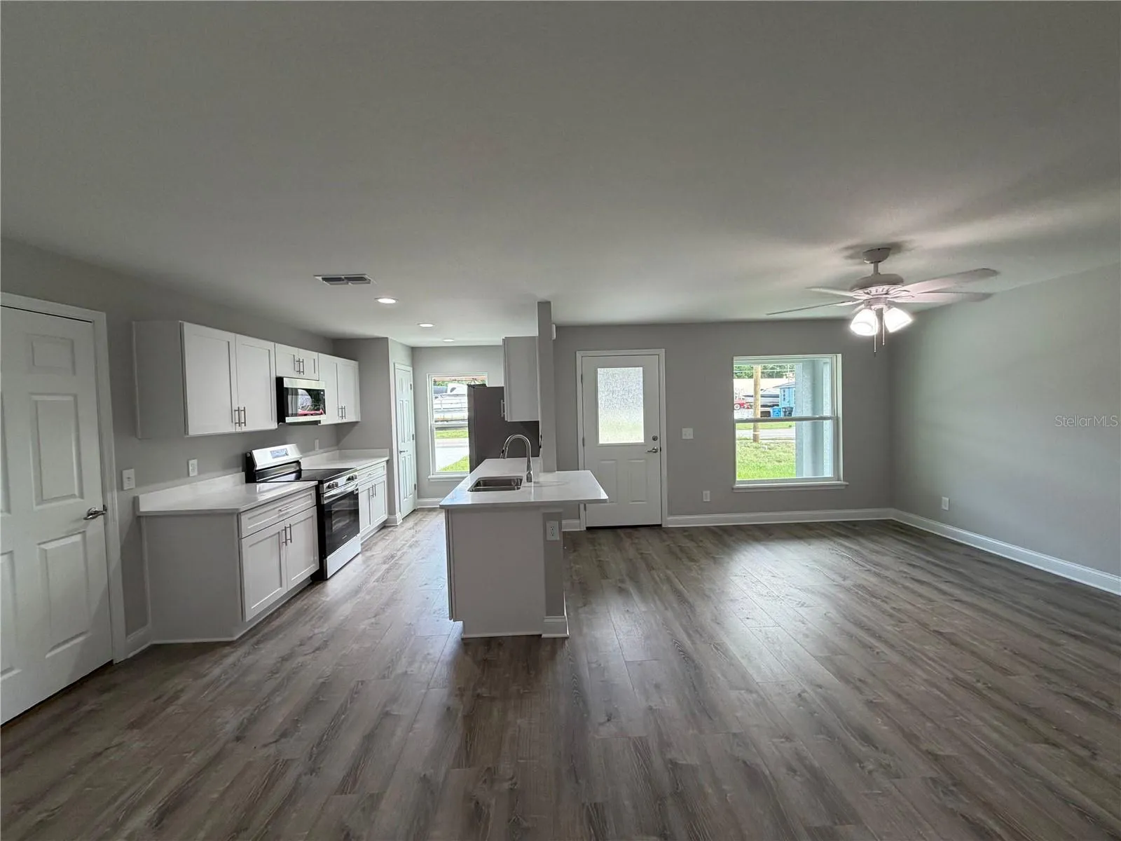 Kitchen-living room view