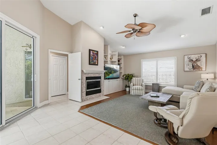 Cozy ambiance for watching the game, movie night or just a night of catching up.