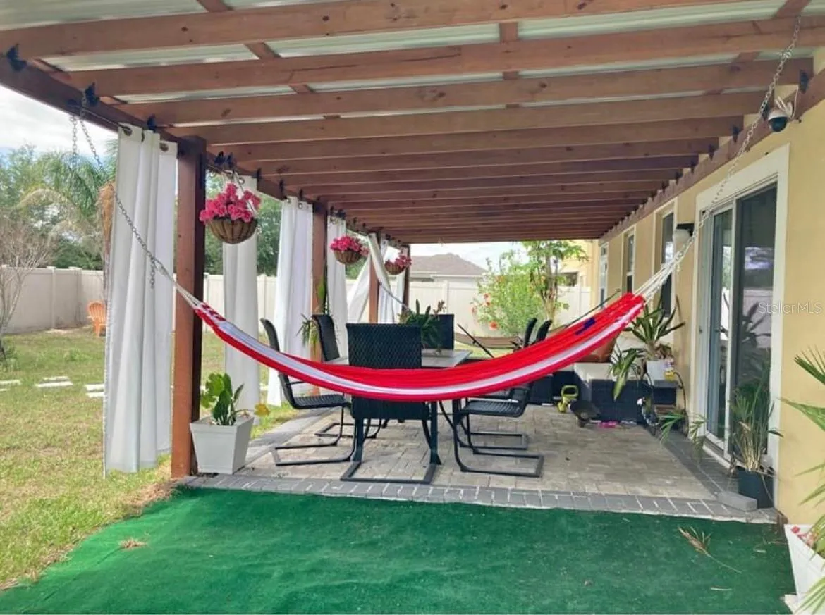 Back yard porch