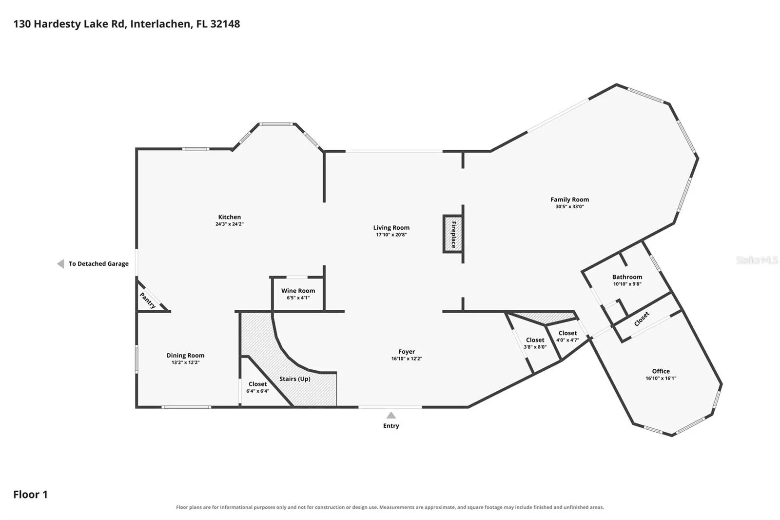 Main Residence -Floor Plan - First Floor