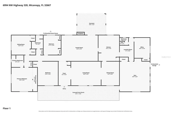 Main House Floor Plan