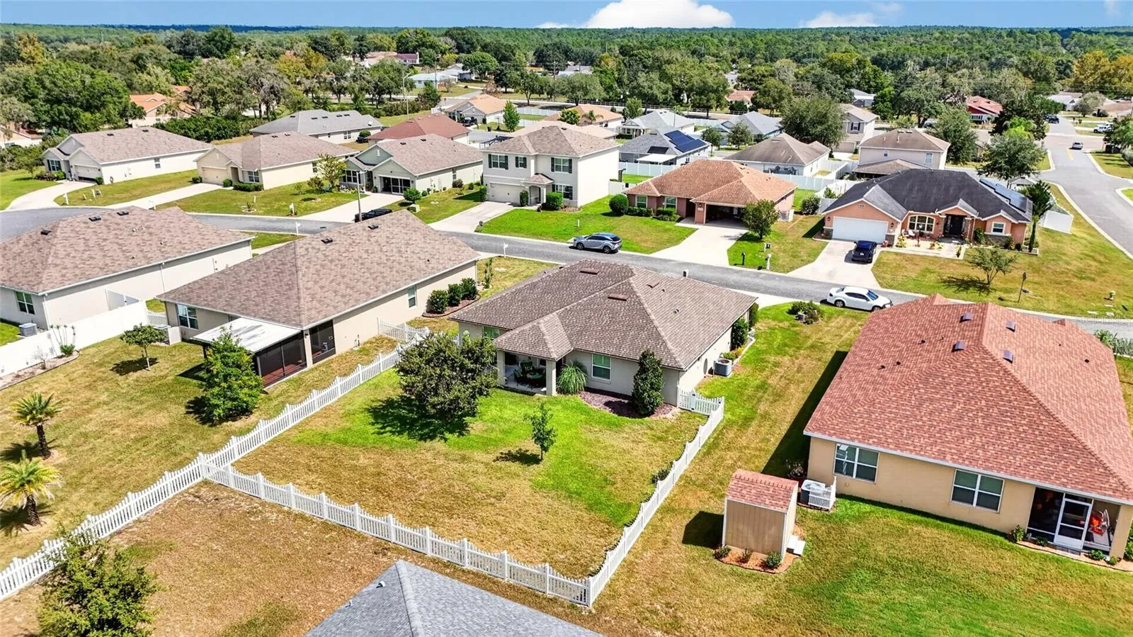 Aerial of Back Yard
