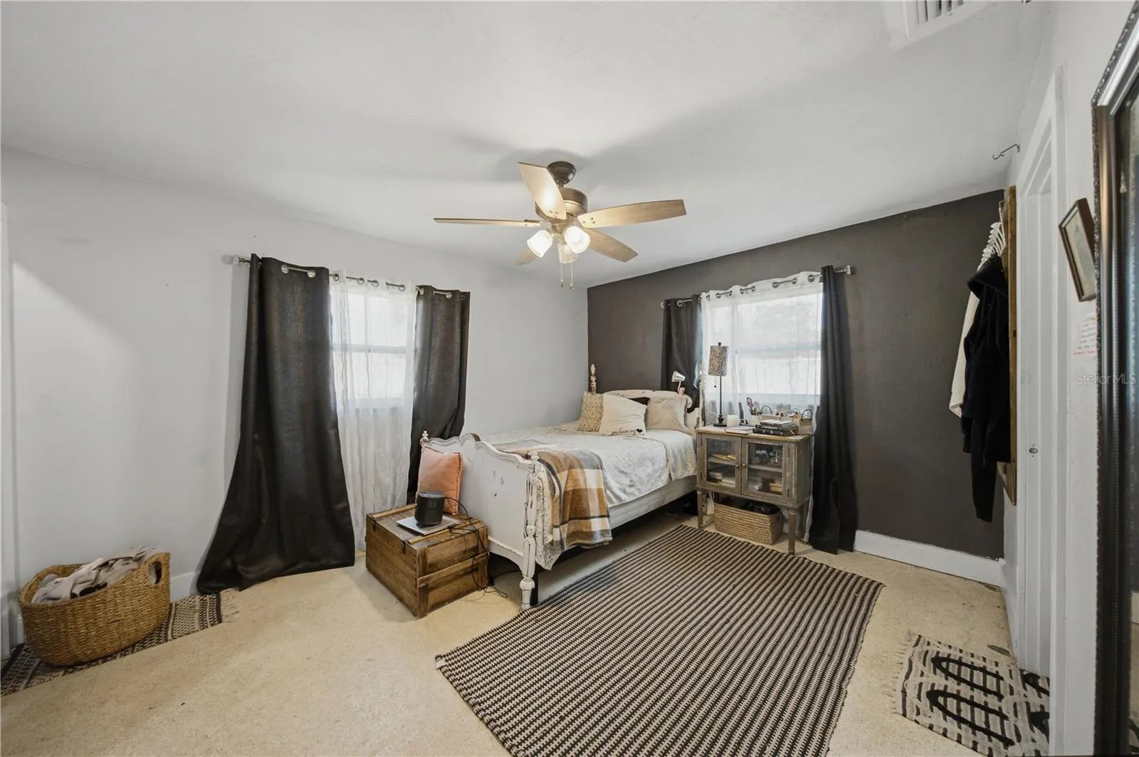 Primary bedroom with Terrazzo flooring