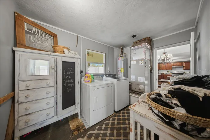 Indoor laundry room