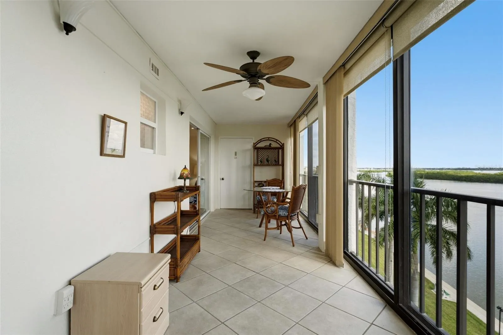 Spacious lanai extends the living space outdoors.