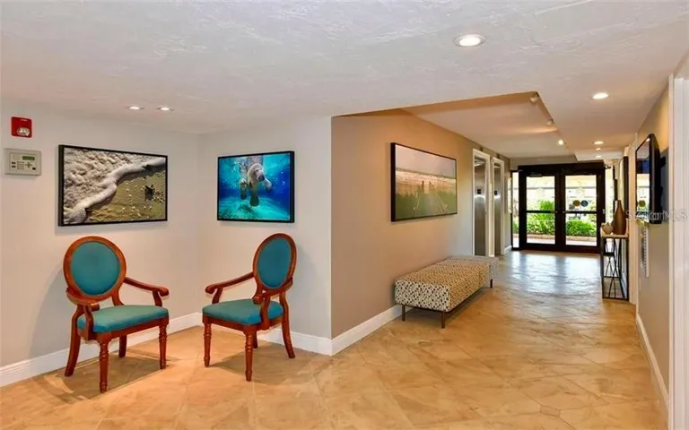 Bright, inviting lobby interior with comfortable gathering spaces.