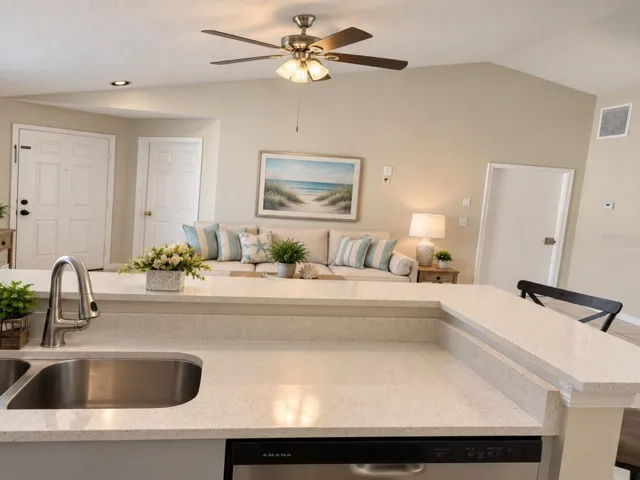 Virtually Staged - Kitchen/Family Room