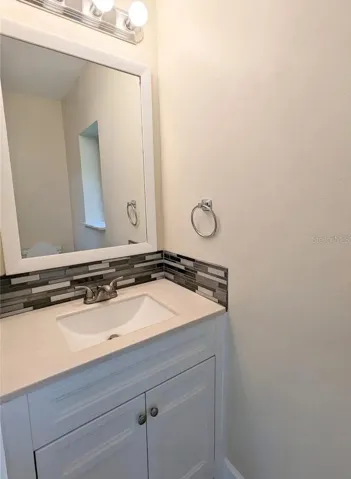 First floor half bath